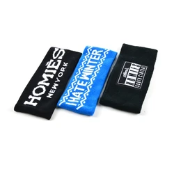 Stylish basketball running wide sweat athletic head bands custom logo cloth sweatband sport headbands for men