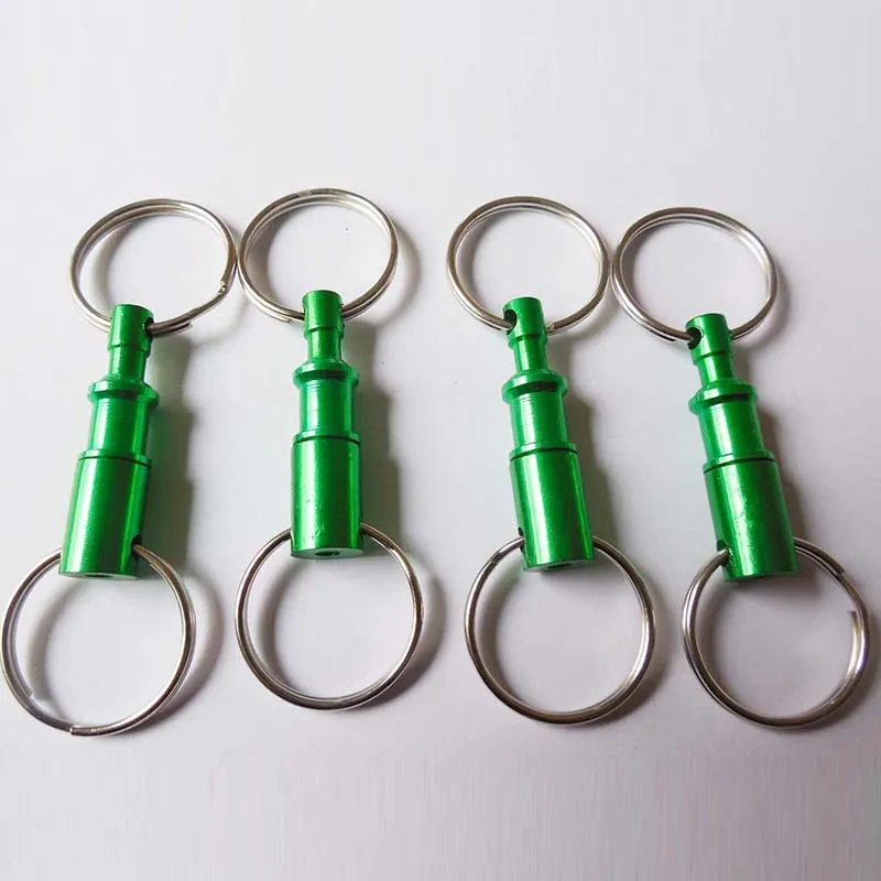 Multi Pull-Apart Removable Handy Key Ring Quick Release Pull-open Key Chain Aluminum Alloy Double Detachable Keychain