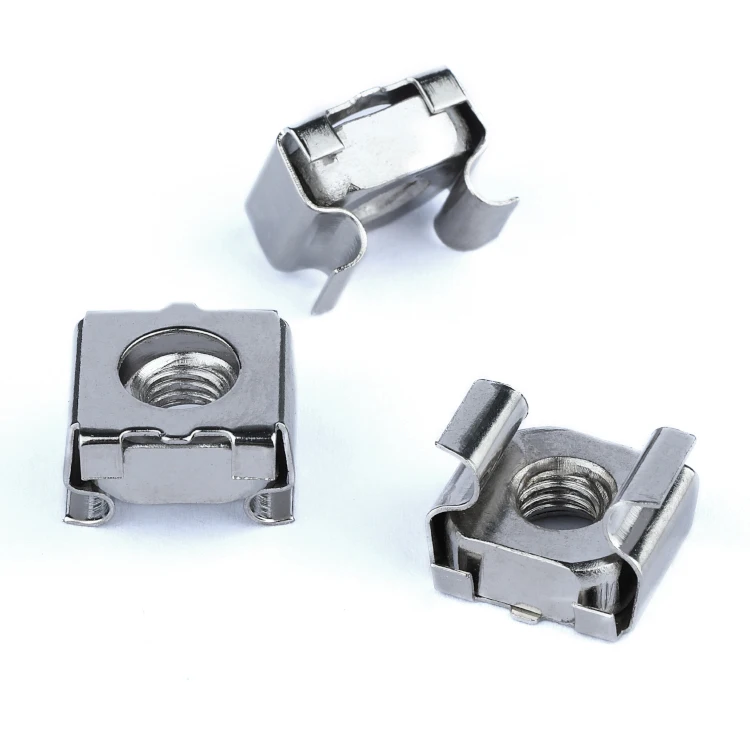 
In Stock Standard N5 M6 M8 M10 Nickle Plated Steel Weld Cage Nuts 