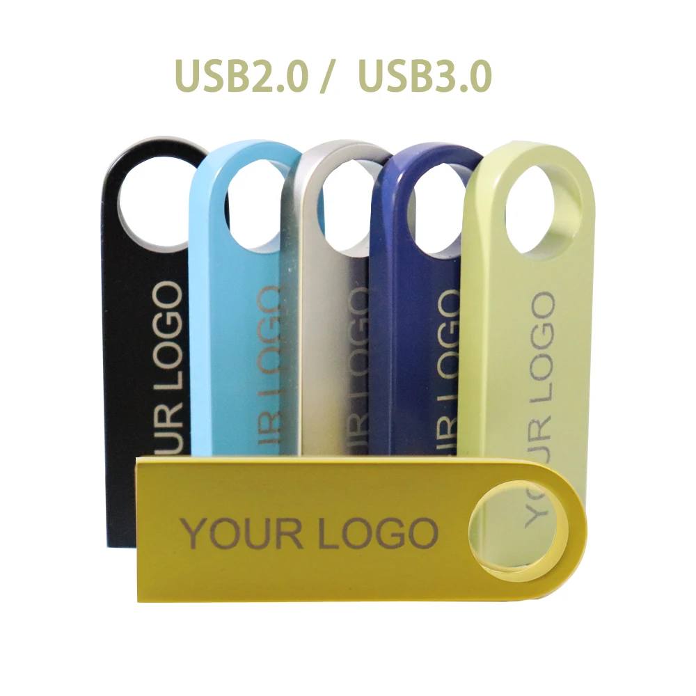 YUQI promo cle usb key cheap custom usb 8gb 16gb 32gb 128gb pen flash drive bulk 3.0 memory pendrive usb stick