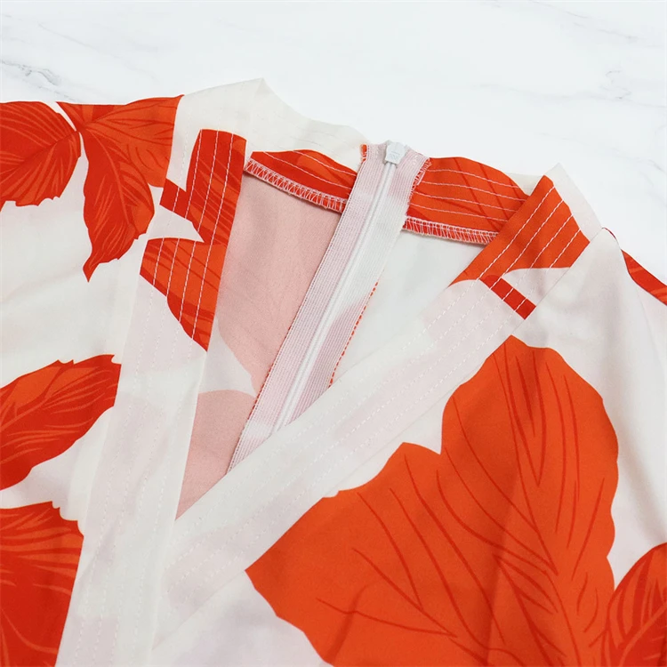 Wholesale african women fashion designs puff sleeve floral dress elegant