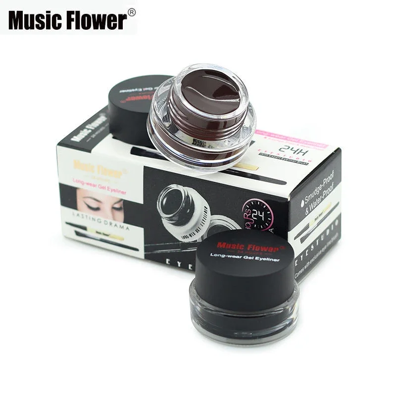 Music Flower Tinted Tint Makeup Waterproof Strong Easy Thick Black And Brown Eye Brow Gel Liner