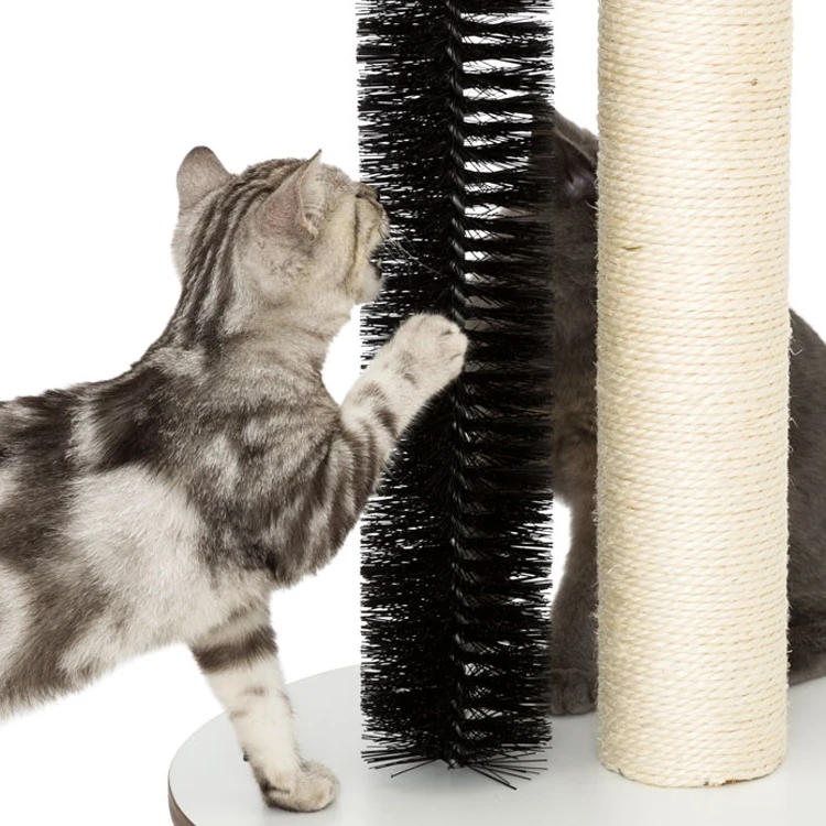 Professional Interactive Wooden Sisal Cat Scratcher Toy Cat Scratching Post