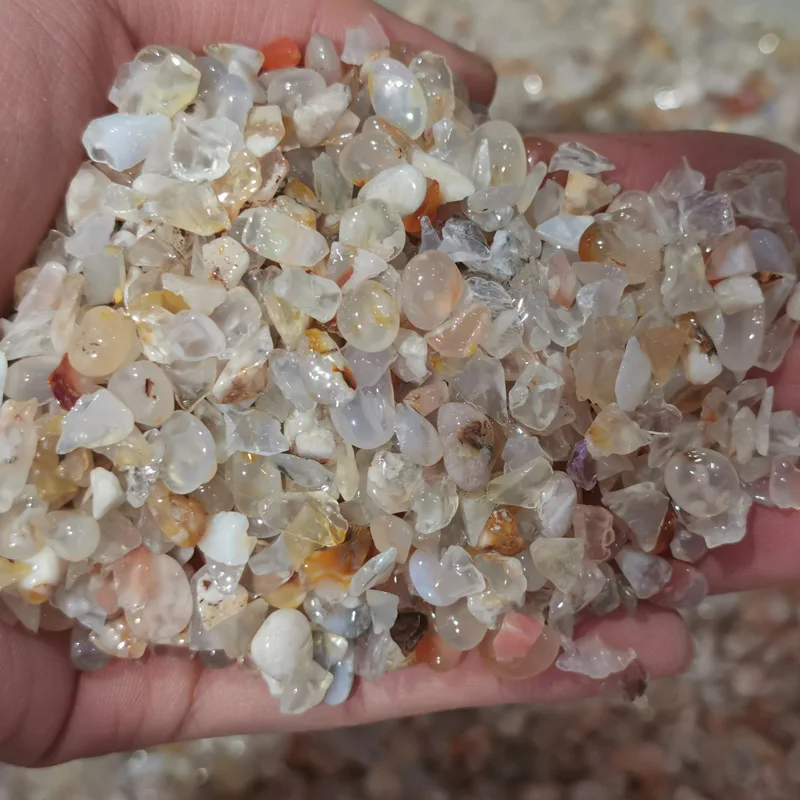 high quality Sakura oriental cherry   agate stone crystal natural stone tumbled quartz for  healing