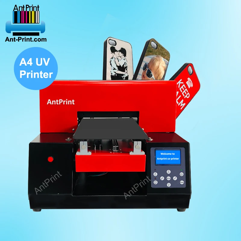 Multifunctional a4 portable direct uv printer for printing on plastic glass uv printer a4 with white system