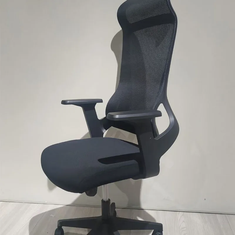 Высокое качество Лучшая цена Современный эргономичный офисный стул с высокой спинкой полностью из ткани подголовником