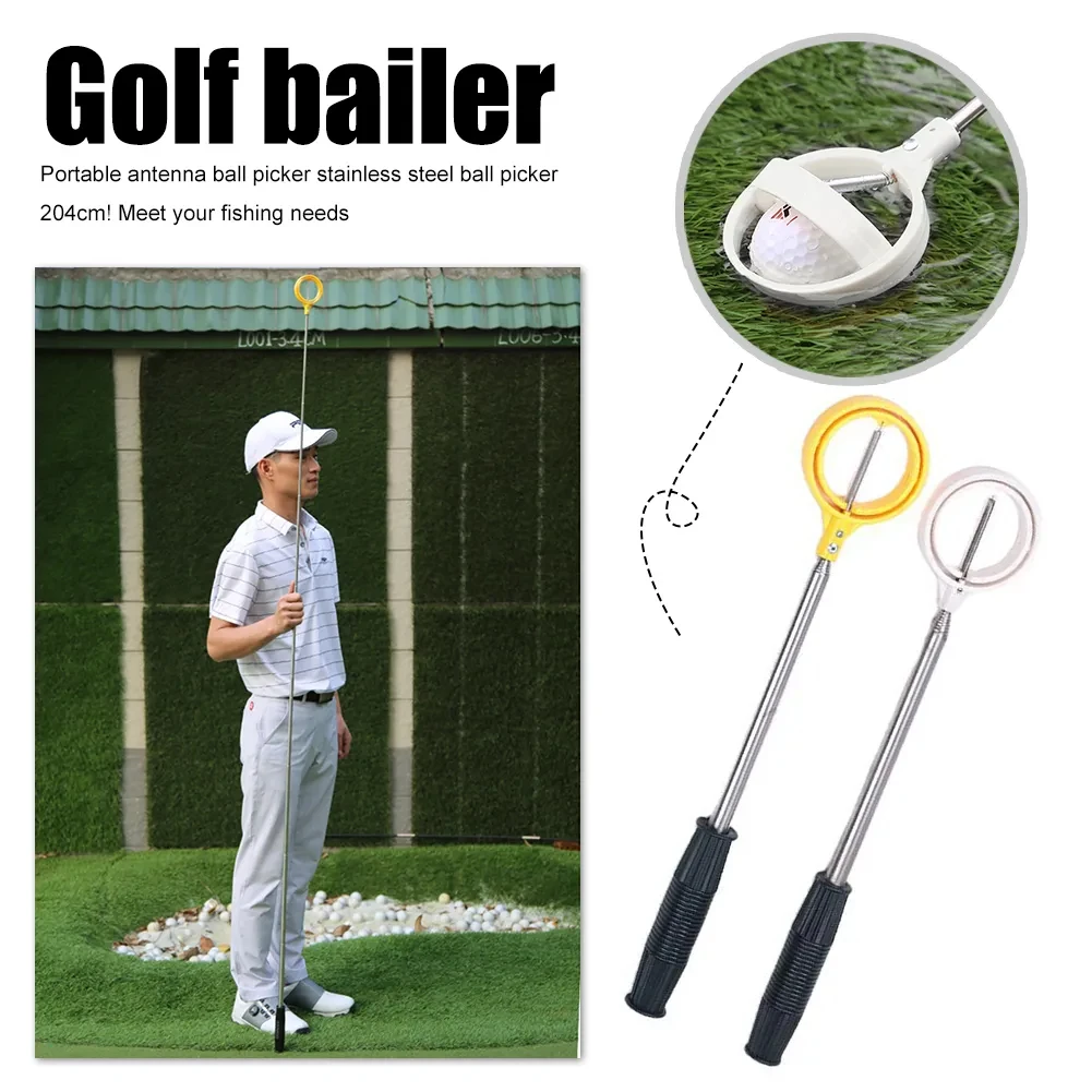 telescopic aluminum golf ball picker retriever transparent pick up tool suction cup shag tube