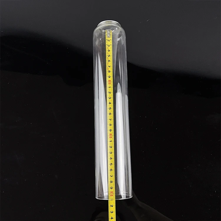 glass shades hurricane tube with metal connector for crystal candelabra MH-Z0328