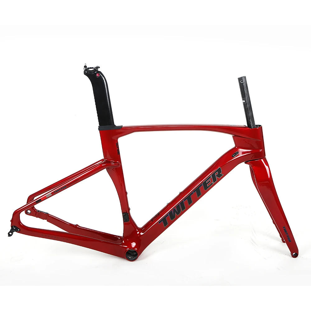 OEM cheap price carbon fiber frame cyclocross road bike bicycle frameset 58cm for 40C