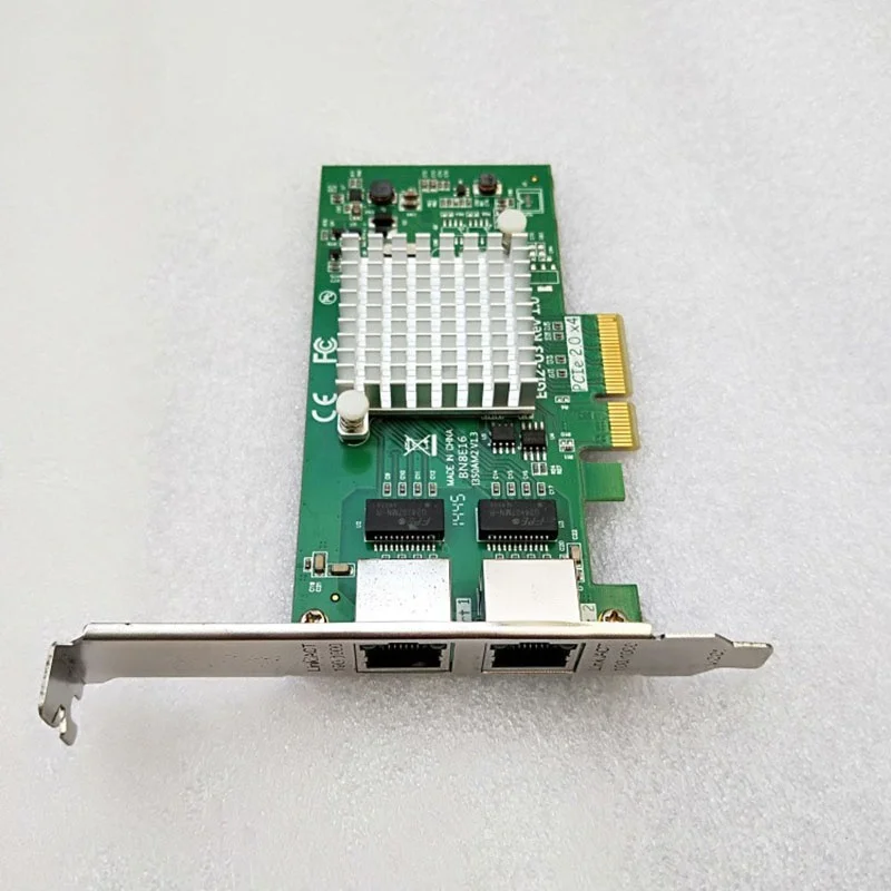 EGI2-US для Intel I350AM2 I350-T2 чип адаптер с двумя портами Gigabit PCI-E разборки сетевая карта идеально
