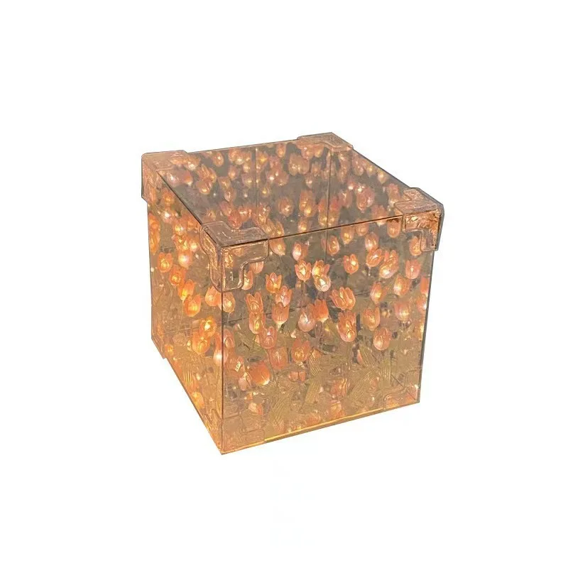 Модное Внутреннее/уличное Рождественское украшение медный цветок подвесное для сада теплый белый аккумулятор работающий на Валентине