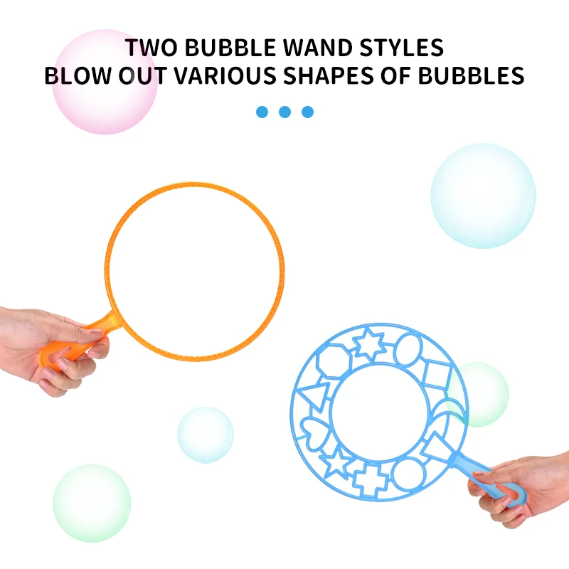 summer outdoor toy party favors blowing big bubble wands for kids