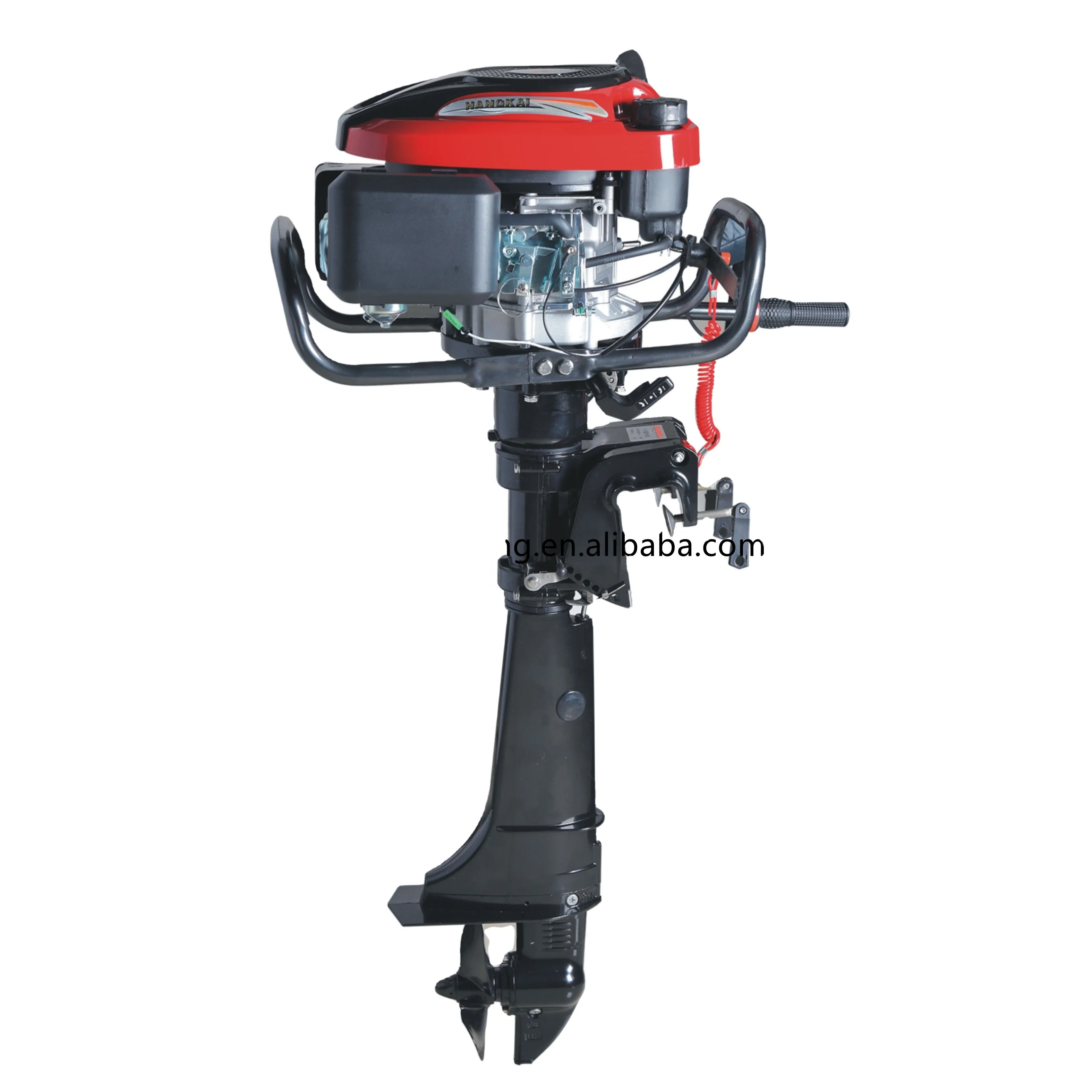 New Air Cooled HANGKAI 7hp 4 Stroke Gasoline Outboard Motor With Loncin Engine
