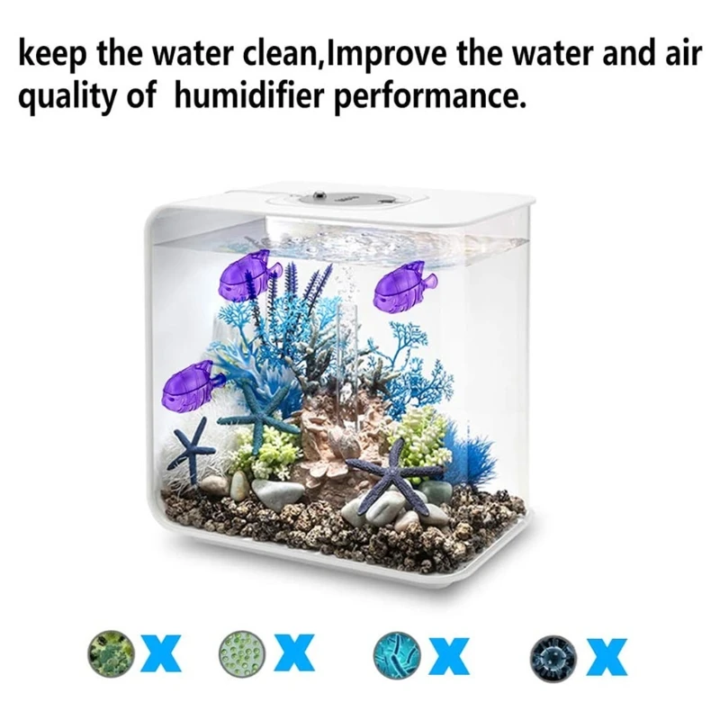 Water Cleaning Deodorant Humidifier Tank Cleaner Fish Compatible with Drop Drople Adorable Warm & Cool