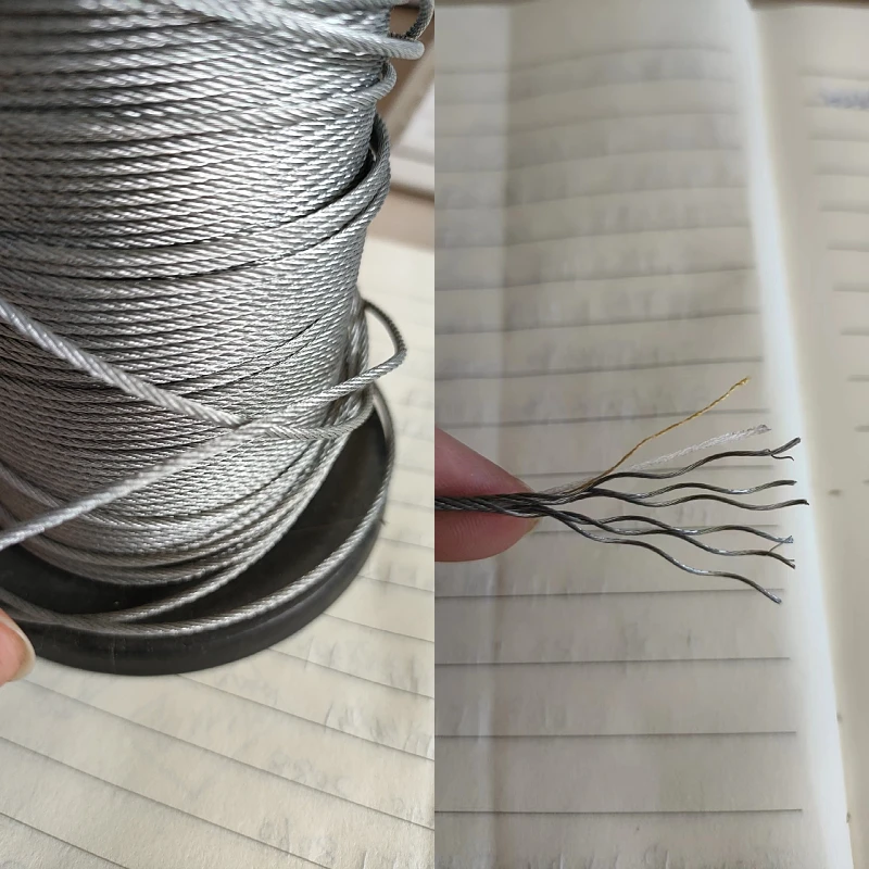 Special Design Widely Used 1.6mm 1.8mm 2.0mm Stranded Security Electrical Farm Fencing Wire / aluminum electric fence rope wire