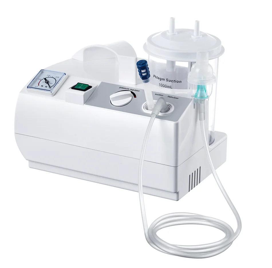 Medical Portable Nasal Phlegm Electric Suction multi- function suction unit and nebulizer for hospital and home use
