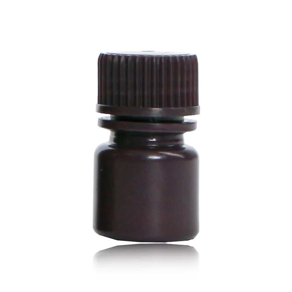 Пластиковая 8 мл полиэтиленовая коричневая бутылка с широким горлышком для лабораторных реагентов