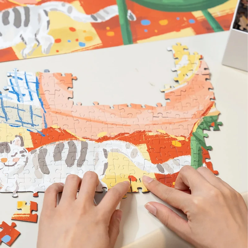 Robotime Rolife игра-головоломка DIY Kit PT002 неспешные праздничные картонные 1000 pigsaw Puzzles