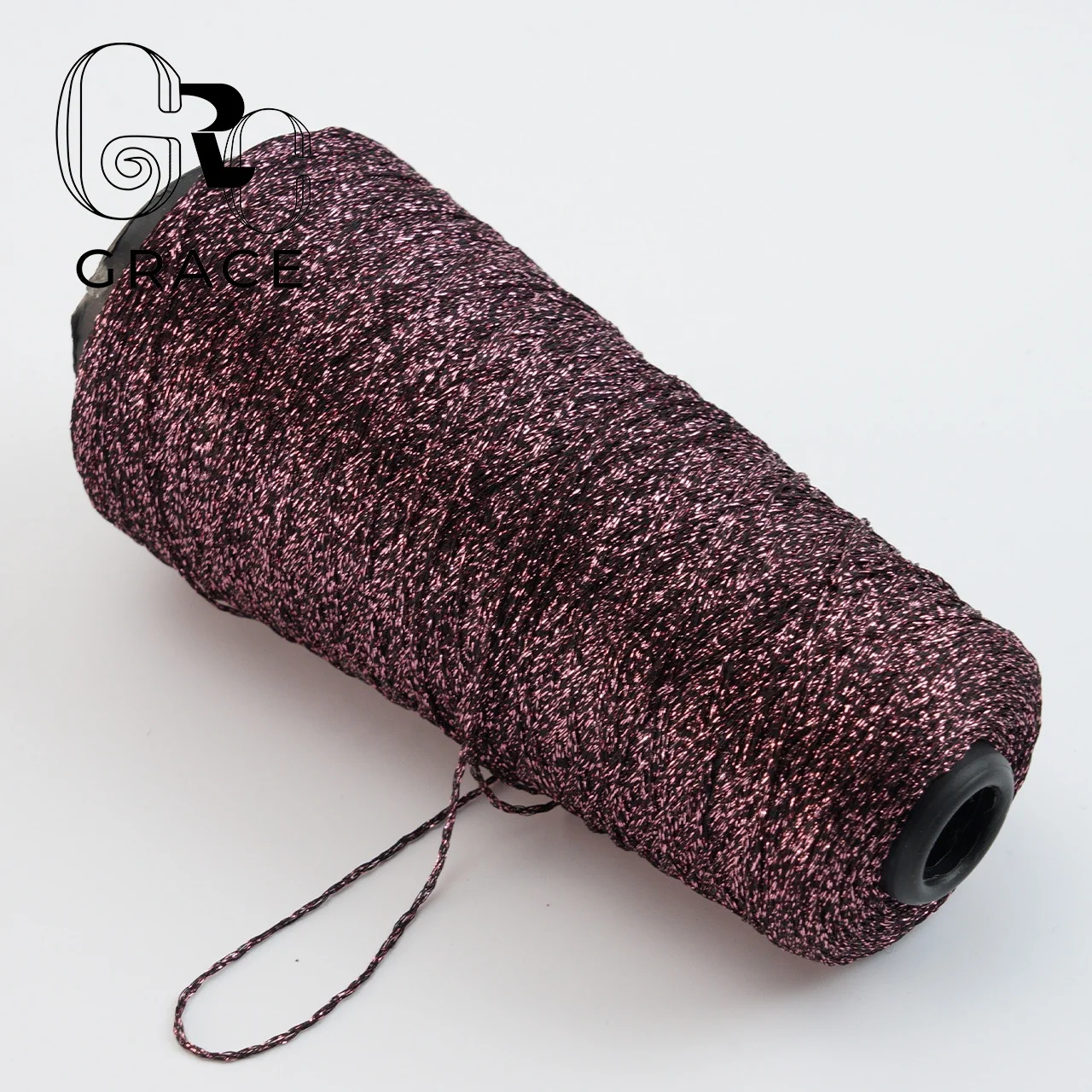 Mix-Color Knitting Thread With Sparkling PET Blend Fancy Yarns For knitwear and needlework Lurex Tubes Yarn