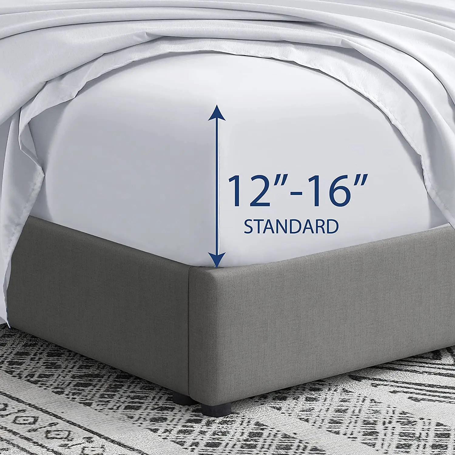 Factory Custom Bed Linens 1800 Thread Count Microfiber Fitted Sheets extra Deep Pocket Fitted Bedsheets