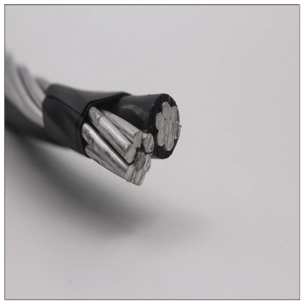 Aluminum wire duplex service drop wire  #6 #4 #2 for Philippines market