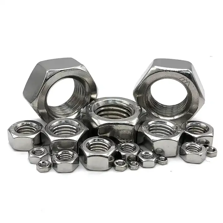 High Quality Custom Factory Metric Fine Pitch Thread Nickel Alloy DIN439-2 M5 Hexagon Thin Nuts