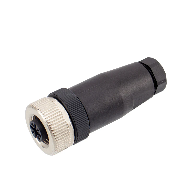 NMEA 2000 Factory Automation M12 Sensor Connector Waterproof IP67 Screw Threaded Coupling Plug 4 Pin