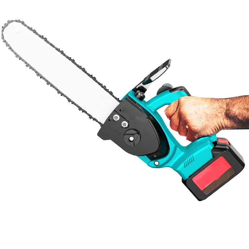 Высококачественная перезаряжаемая электрическая портативная Мини бытовая Одноручная бензопила с бесщеточным