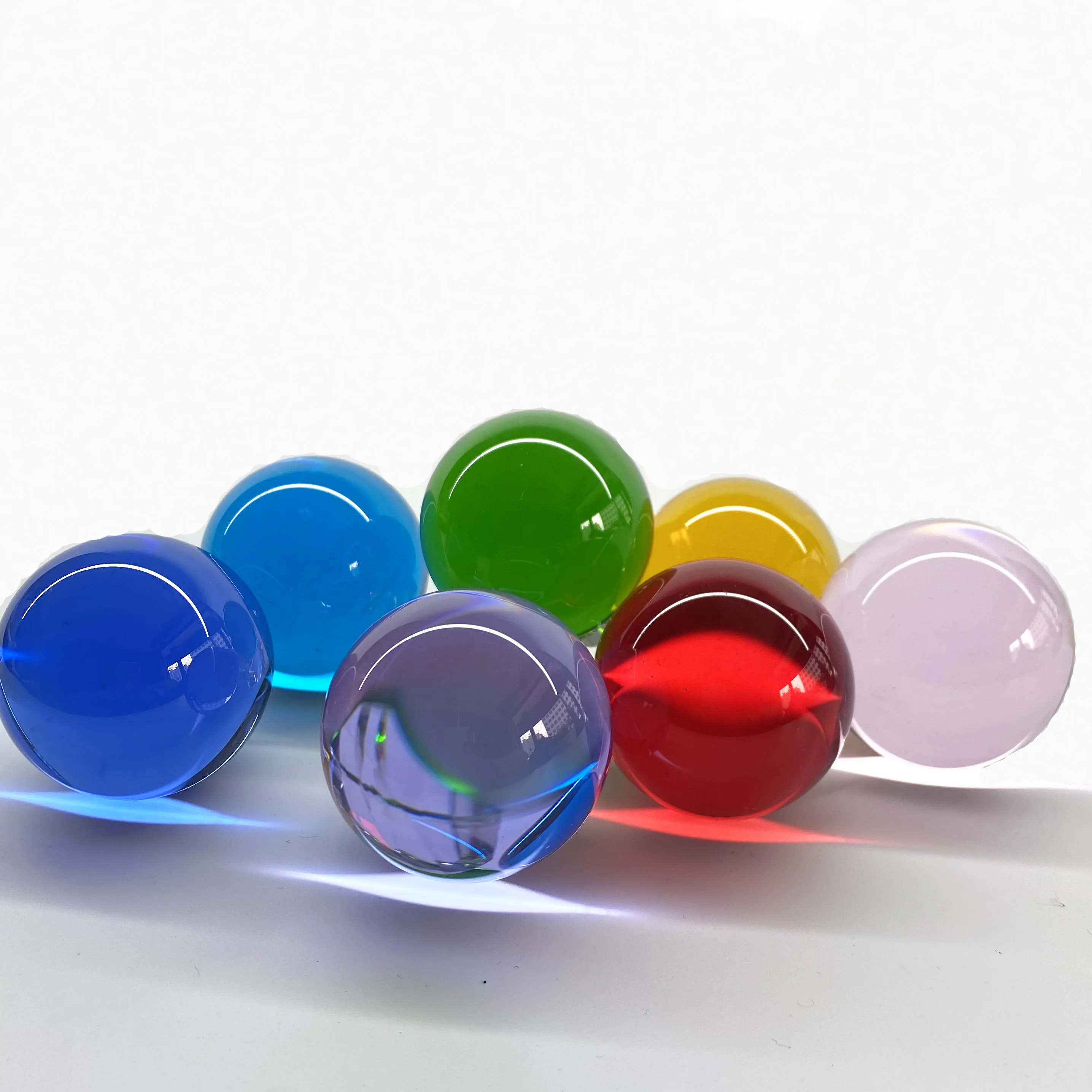 Brilliant crystal Red color 40mm(1.6 inch) Fengshui Crystal Ball Healing small ball