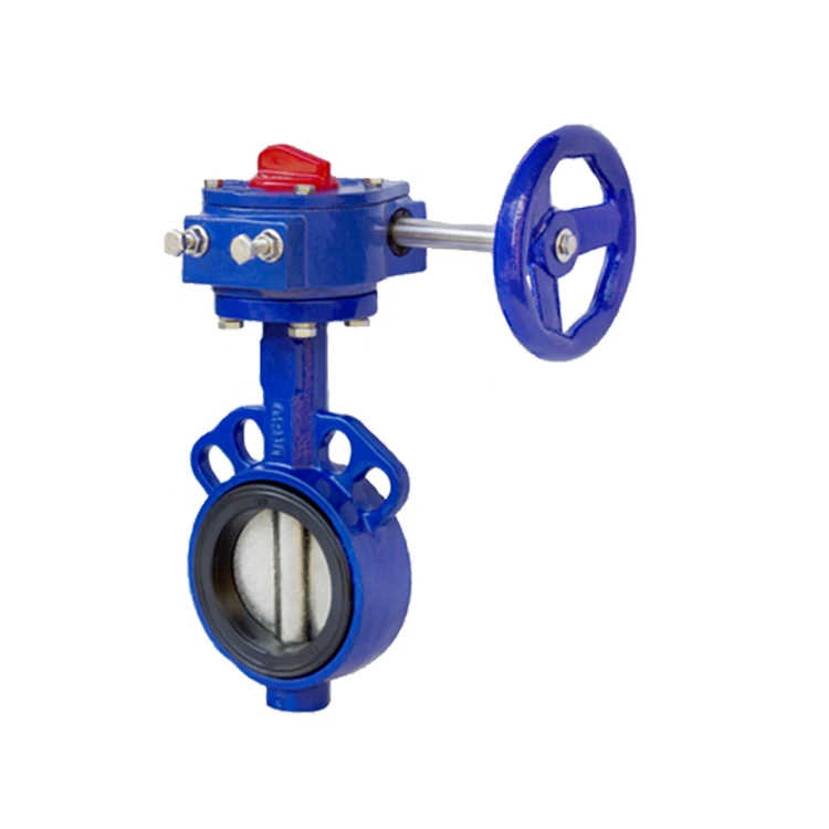 Ductile iron valve D381X-16Q Fire trench signal butterfly valve turbine groove clamp butterfly valve