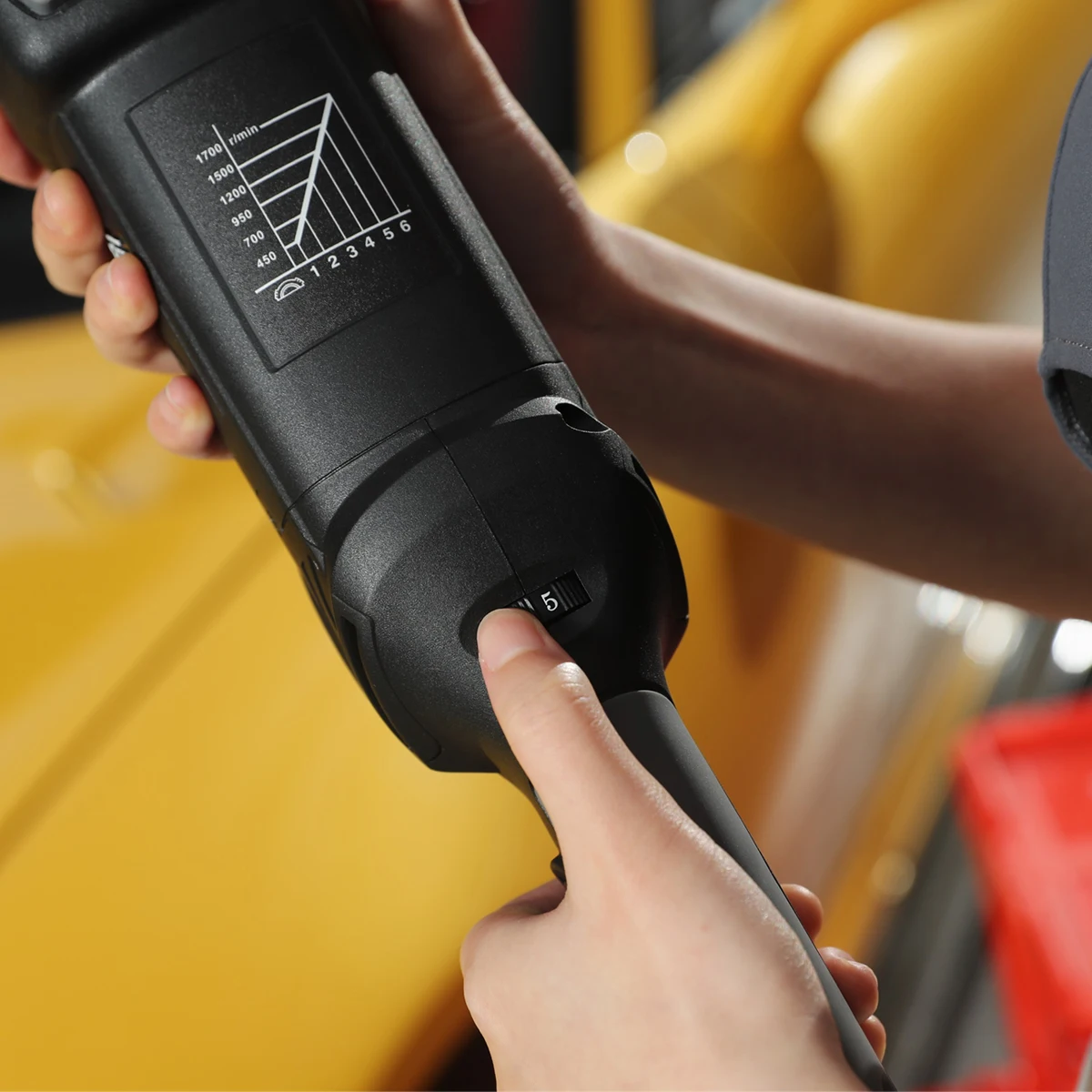 Роторная полировальная машинка SGCB, шлифовальная машинка 5 дюймов, с переменной скоростью, с мягким стартом, постоянная Скорость без нагрузки, Электрический циферблат, самоблокирующийся