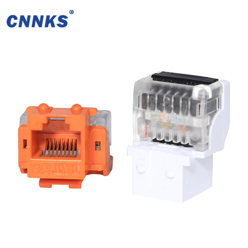 Hot sales cat5e rj45 rj11 utp female keystone jack network module