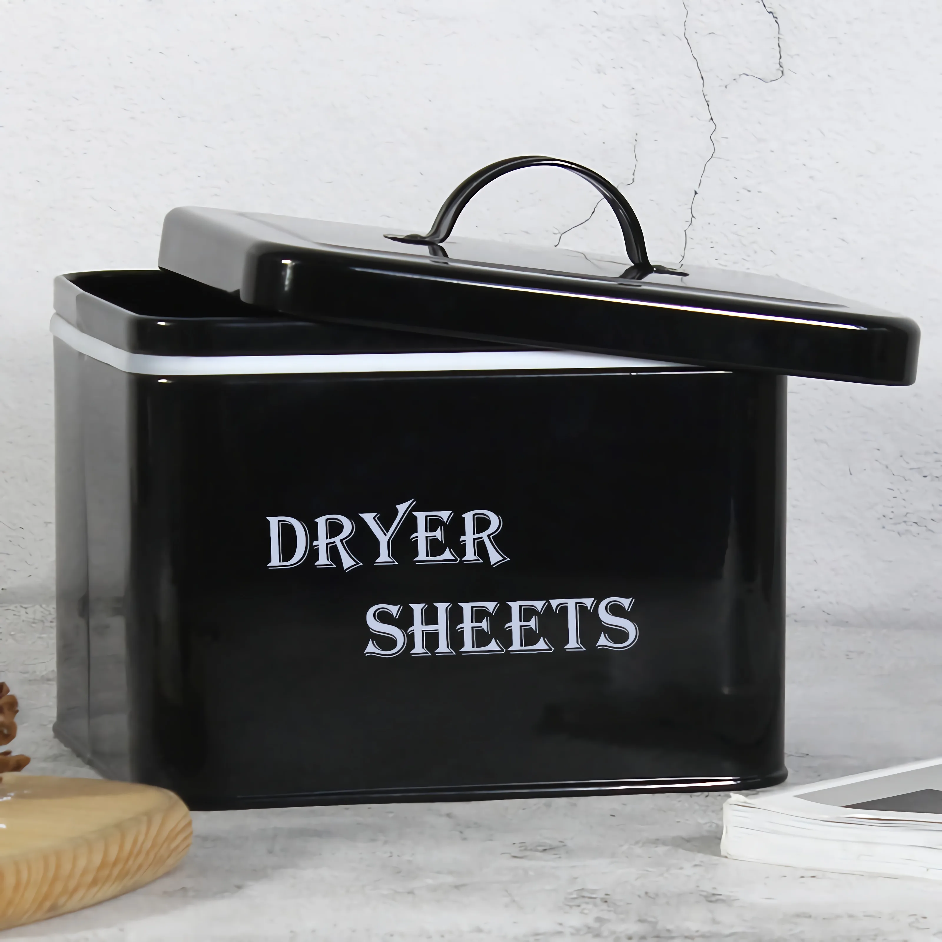 Hot Sale Big Capacity Kitchen Metal Galvanized Steel Food Safe  Tin Box for Bread Box With Logo Metal Bread Storage Containers