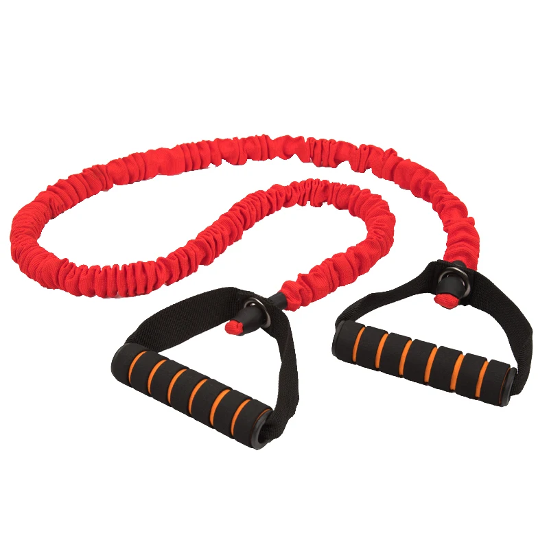 Exercise Band 4feet Battle Rope Resistance Tube With Sleeve  Elastic Fitness Pull Rope