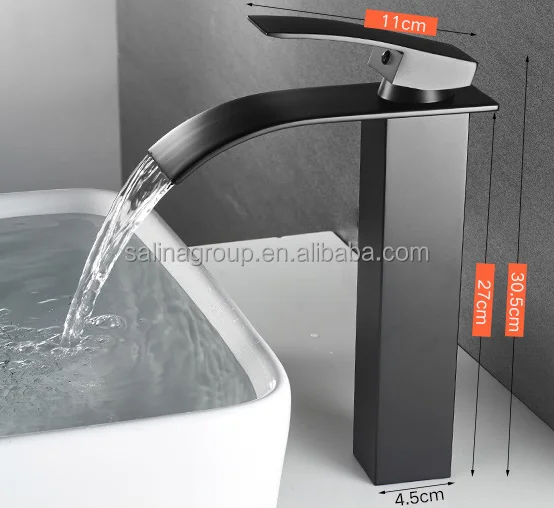 Modern Luxury Bathroom Faucet Mixer Makeup Table Black Copper High Quality Wash Basin Sink Faucet Bathroom Faucet