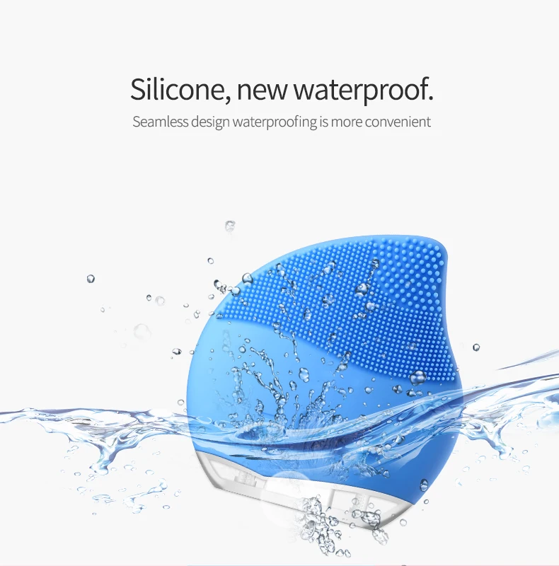  Wholesale Usb Rechargeable Portable Silicone Sonic Facial Cleaner Brush