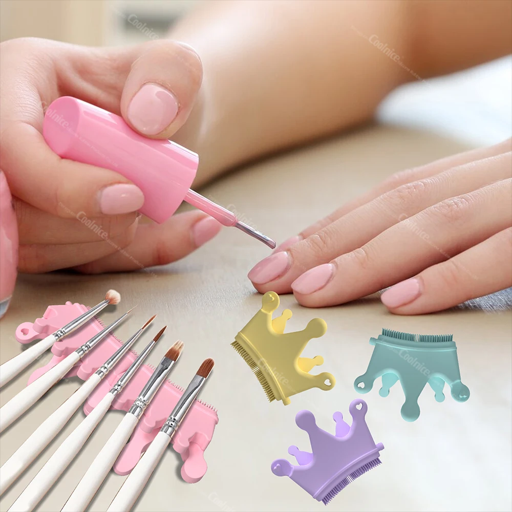 Silicone Finger Separators for Nail Polish Straighteners and Correctors for Overlapping Toes for Men and Women Nail Brush Tools