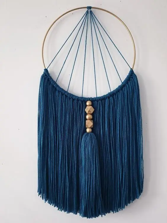 Circles Bohemian Macrame Wall Hanging Handmade Home Decor Dream Catcher