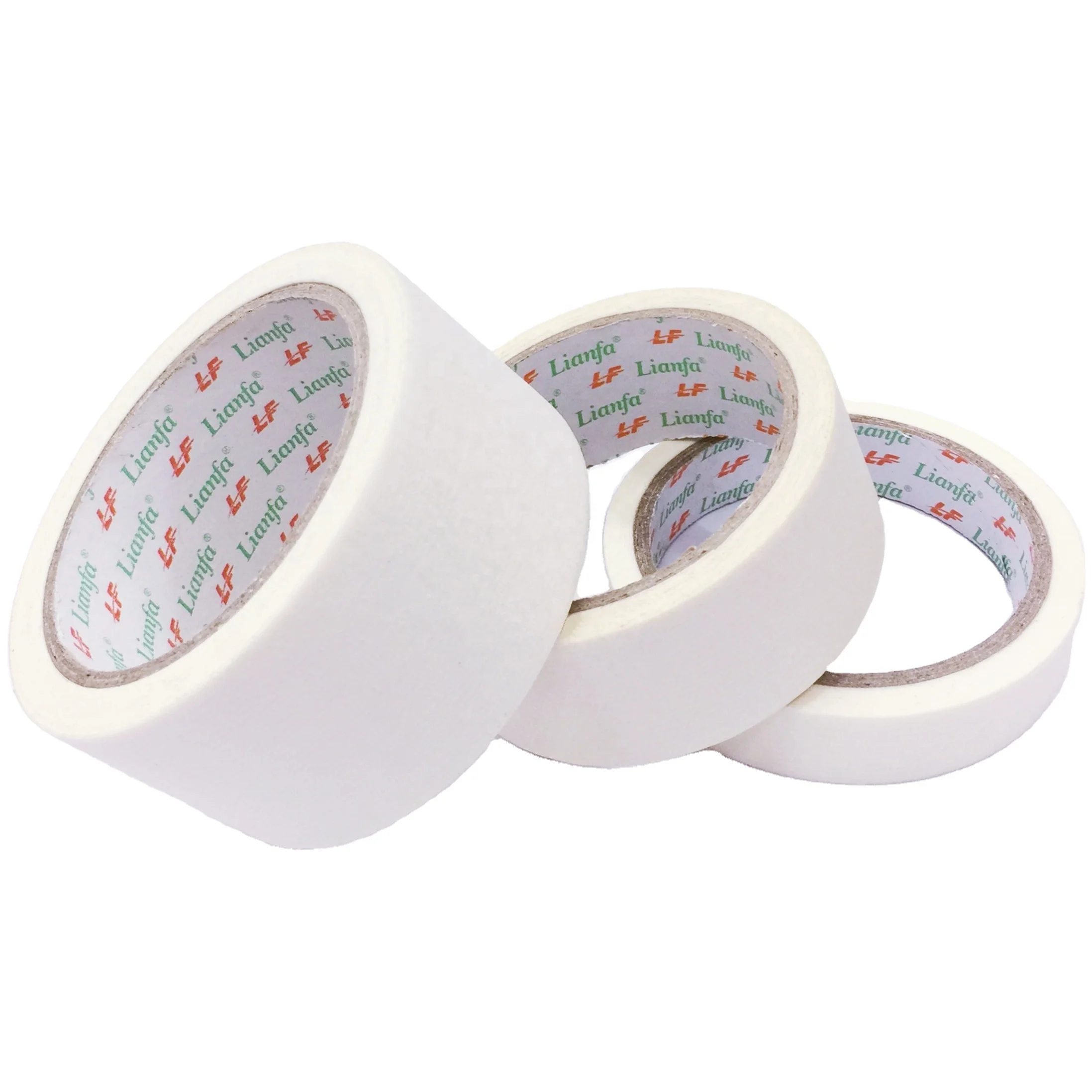 high quality white masking tape hot selling car painting crepe paper tape removable decoration adhesive tape