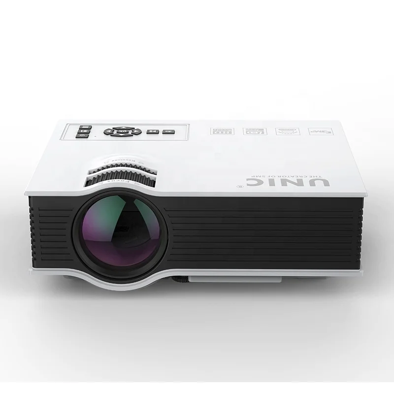 UNIC UC68S Projector 100ANSI Lumens with 139.3 Inch Projector Screen, 1080P Full HD Supported Video Projector