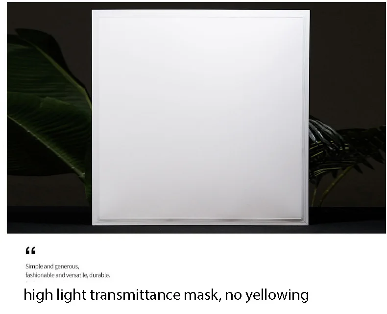 Buy 300*300 600*600 Led Driver Transparent Flat Panel Lights 18W 15W Recess Surface Mounted Ceiling Lamp Office Square Square