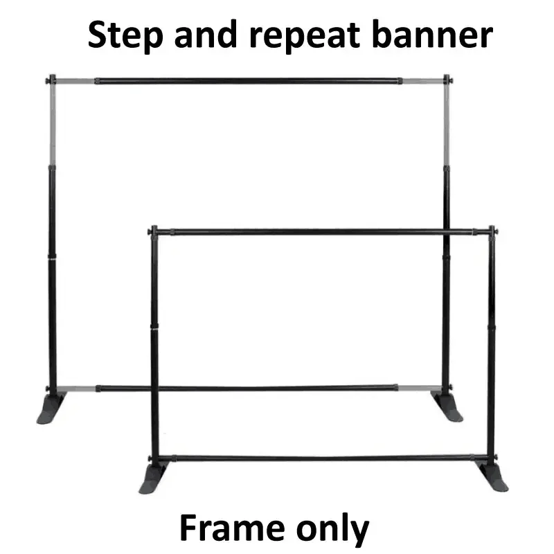 Exhibition Retractable Dye-sublimation Step and Repeat Banner Stand Backdrop