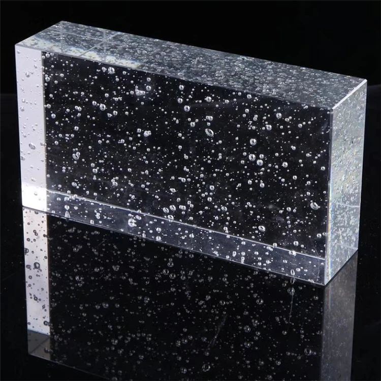 China supplier glass block sizes vertical glass block glass blocks with holes