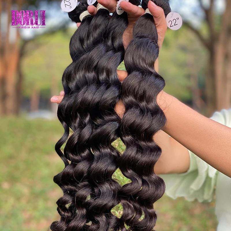 Лучшие необработанные свободные волнистые волосы от поставщика Remy выровненные с кутикулой без спутывания блеска натуральные