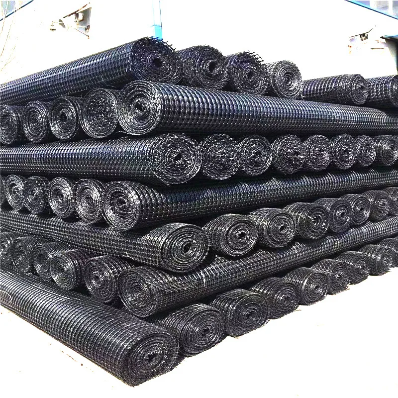 High quality Steel Plastic Composite Geogrid Driveway Geogrid For Road Construction