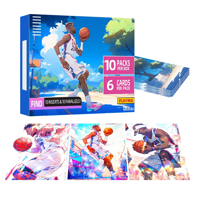 Free sample customized trading cards holographic gold foil cards with superstar