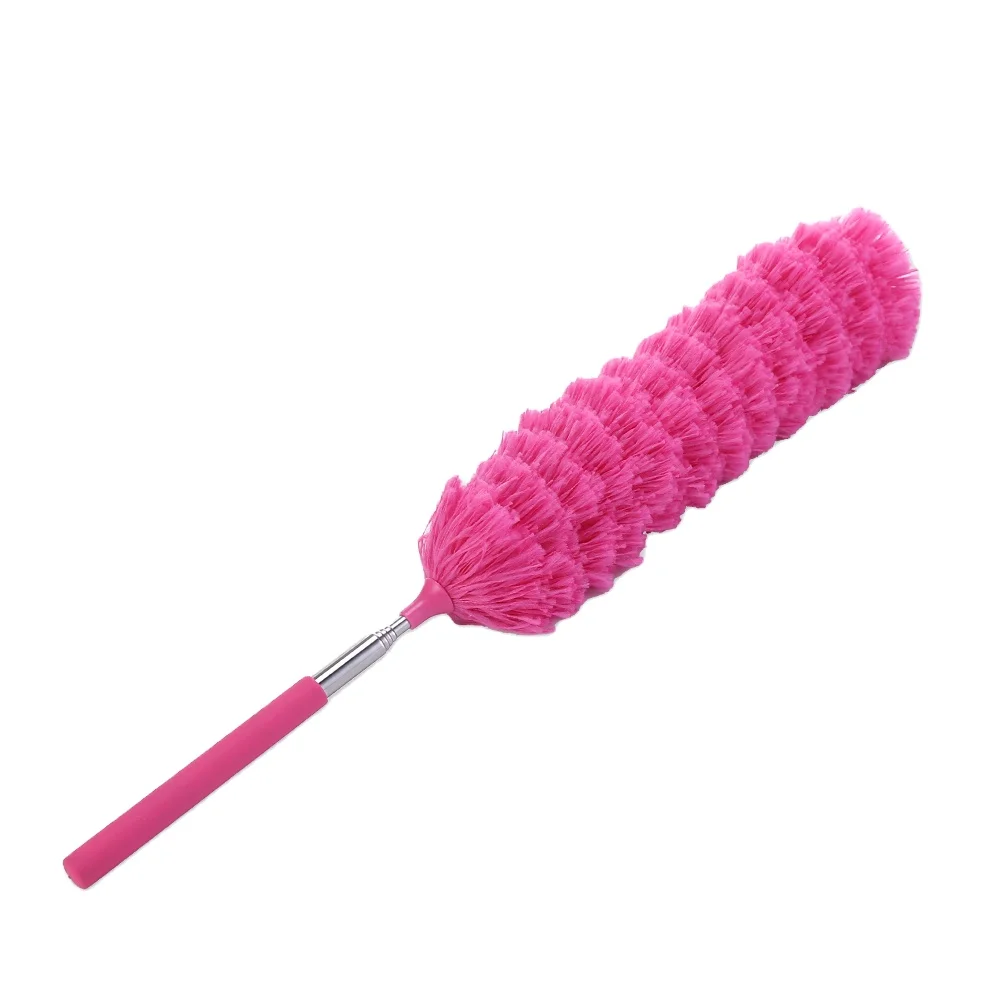 Extendable telescope microfiber cleaner dust stick