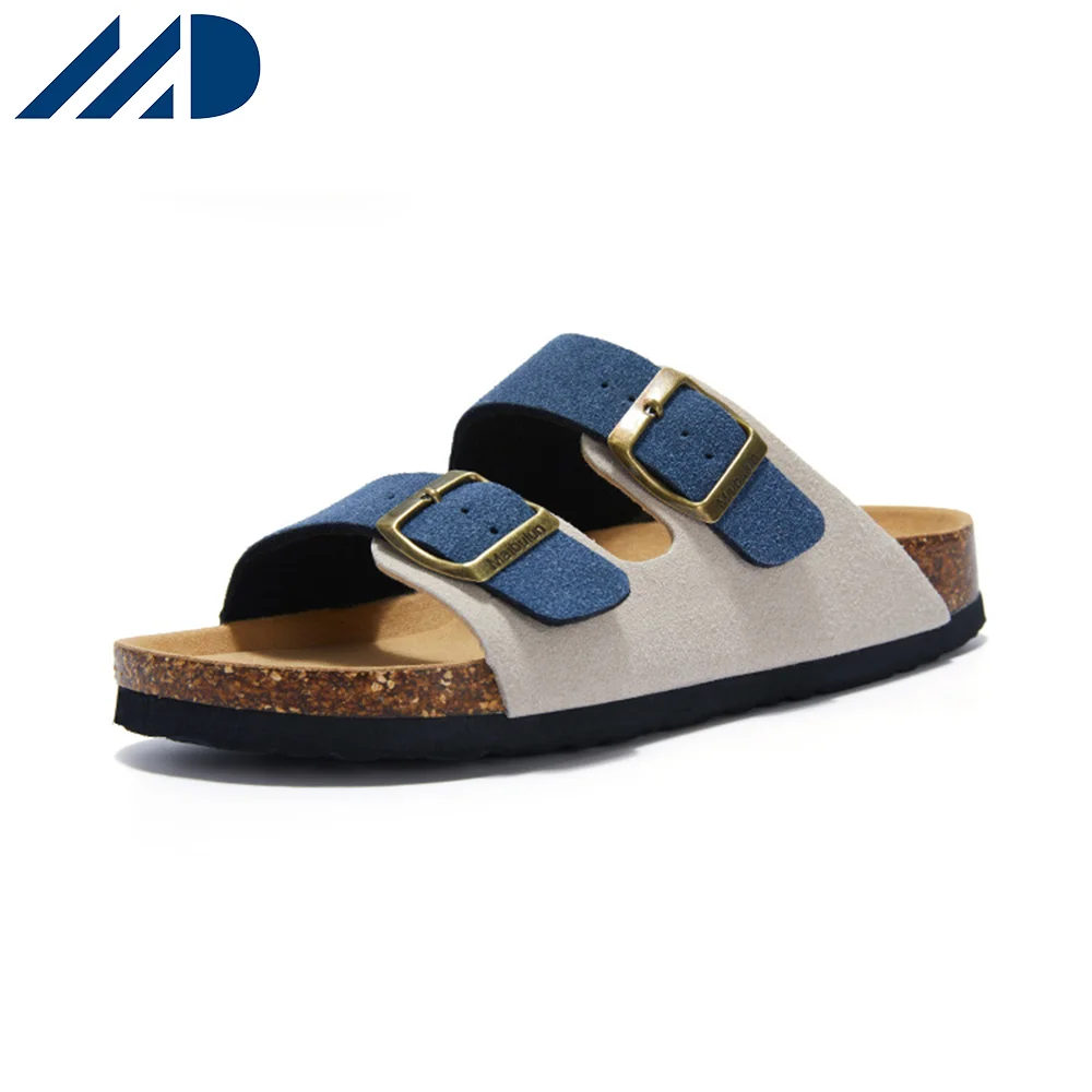 Hot Sale Summer Cork Slippers Frosted Flat Bottom Anti-slip Beach Couple Outdoor Factory Outlet