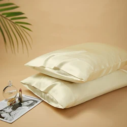 100% Mulberry Silk Pillowcase silk silk 19mm simple plain color envelope pillowcase pillow bag strength factory