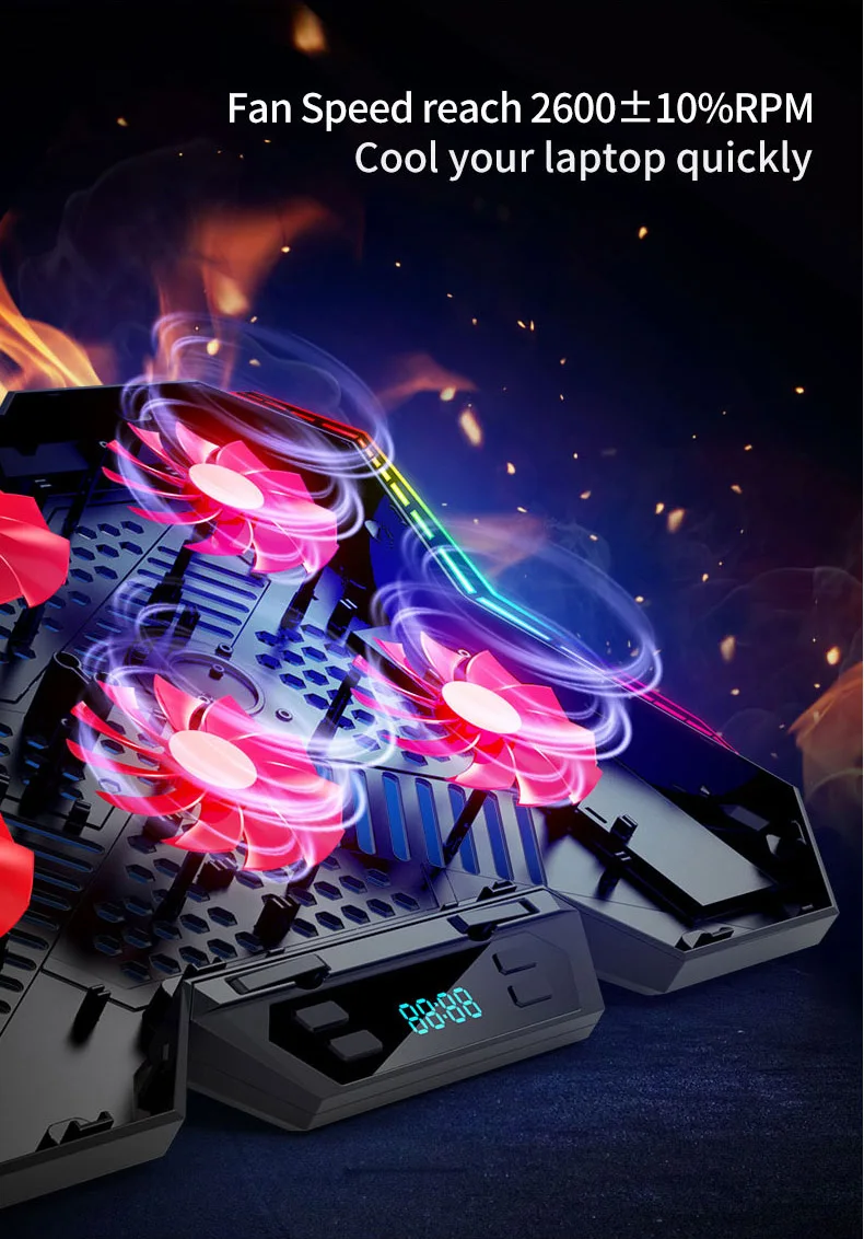 
Manual Fan Speed Switch Notebook Cooling pad 